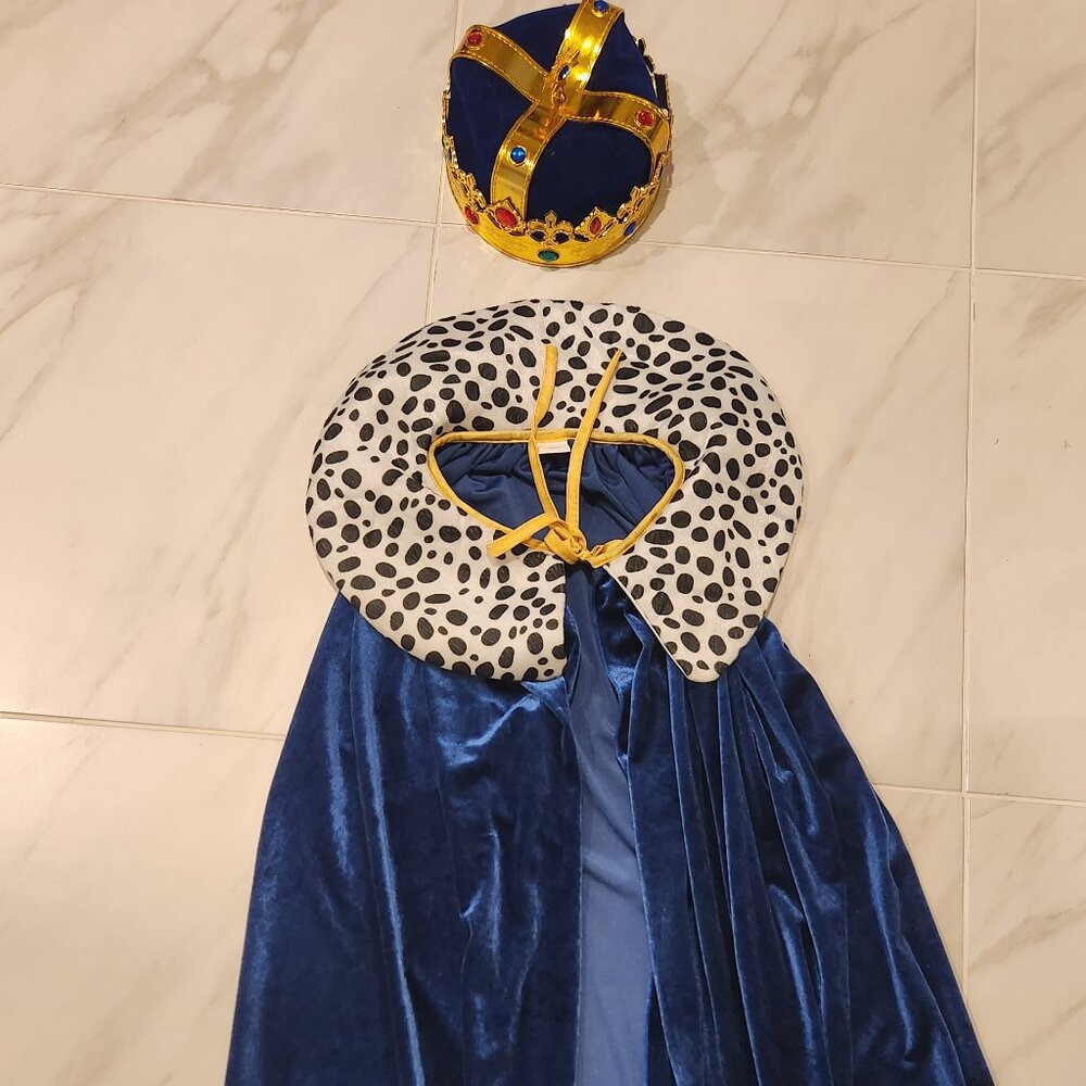 King Robe Crown Costume Set Halloween Robe Costume Dress up